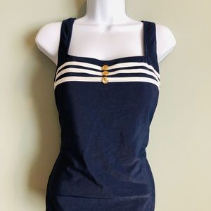 Vintage nautical swimsuit